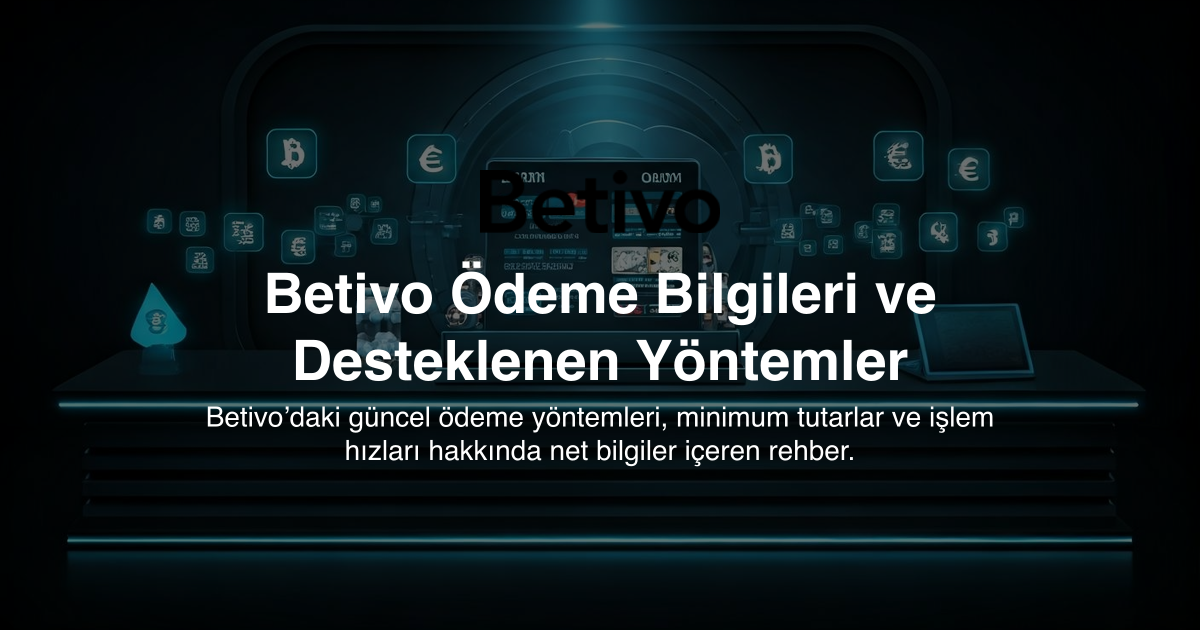 Betivo Ödeme Bilgileri ve Desteklenen Yöntemler